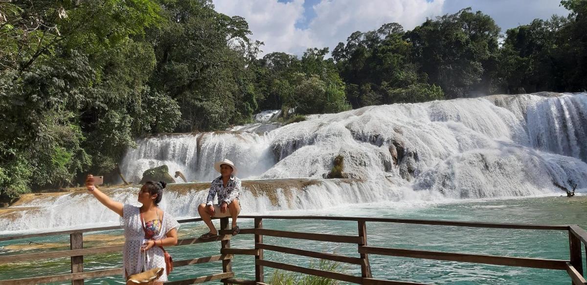 Posada Tzeltal Arroyo Agua Azul Экстерьер фото